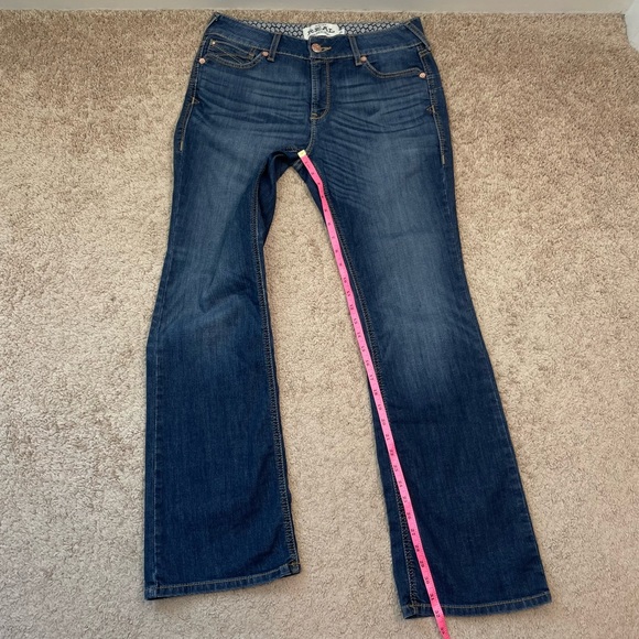 Ariat Women’s R.E.A.L Rosa Dark Wash Mid-Rise Bootcut Jeans Size 31 Regular - Picture 13 of 16